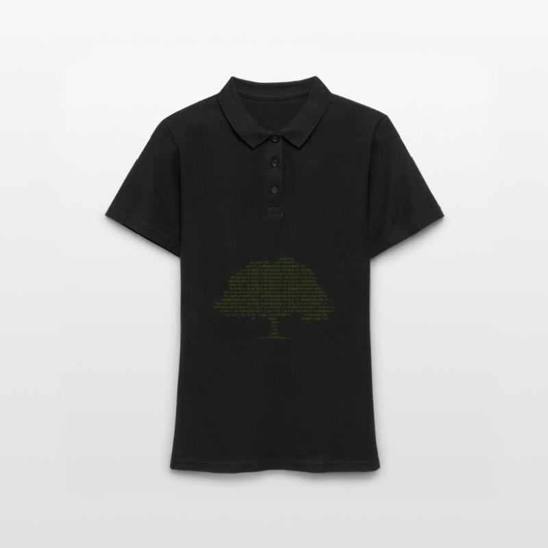 Binary Tree Admin Hacker Coder Programmierer Frauen Polo Shirt