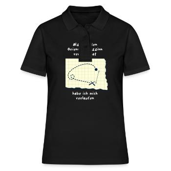 sense of direction - Women's Polo Shirt - black - Front - Ailine (174cm)