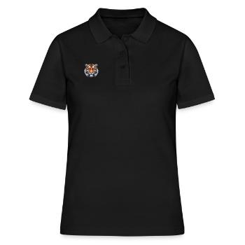 Polygone de tigre - Polo Femme - noir - Devant - Ailine (174cm)