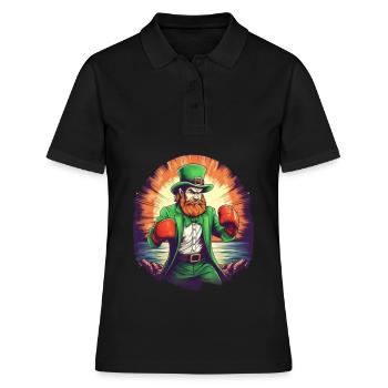 Boîtes de trèfles de la Saint-Patrick - Polo Femme - noir - Devant - Ailine (174cm)