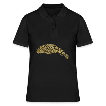Motifs illustrés avec des poissons - Polo Femme - noir - Devant - Ailine (174cm)