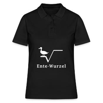 Ente Wurzel - Frauen Polo Shirt - Schwarz - Vorne - Ailine (174cm)