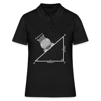 hippotenuse - Women's Polo Shirt - black - Front - Ailine (174cm)