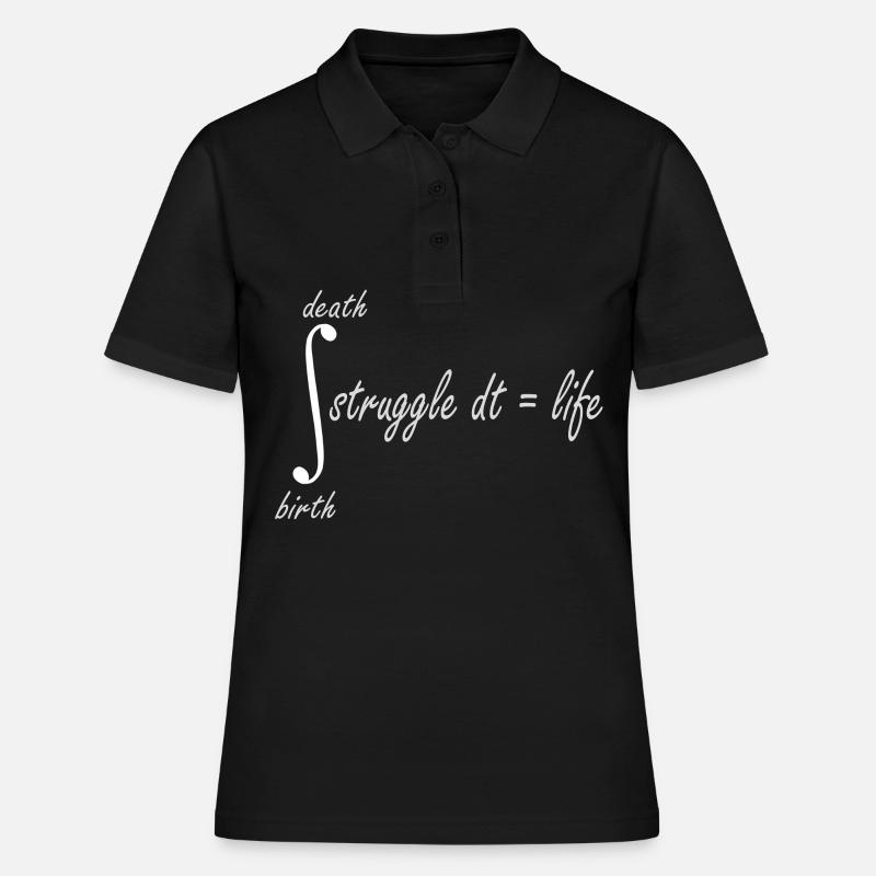 math quote funny math formula - Women's Polo Shirt - black