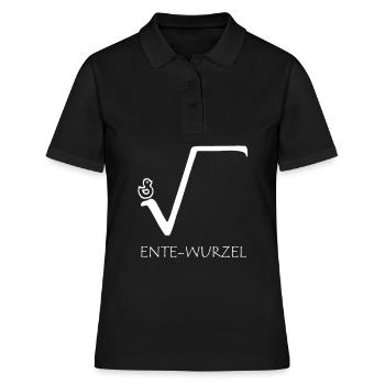 chemise de maths mathématiques de racine de canard - Polo Femme - noir - Devant - Ailine (174cm)