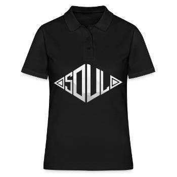 soul mate partner - Women's Polo Shirt - black - Front - Ailine (174cm)