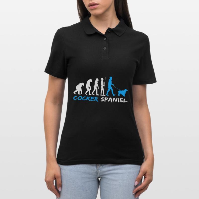 Englischer Cocker Spaniel Hundebesitzer Evolution Frauen Polo Shirt