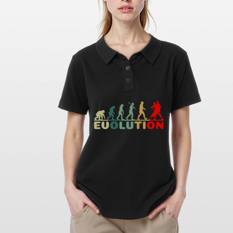 Tango dance dance evolution retro for dance couple Women's Polo Shirt