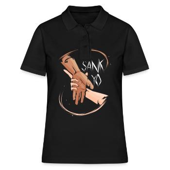 Aikido MMA Japanische Kampfkunst - Frauen Polo Shirt - Schwarz - Vorne - Ailine (174cm)