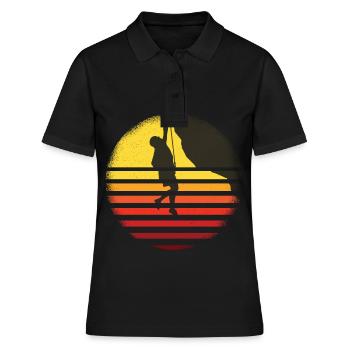 Climbing Bouldering Mountaineers Mountain Climbing Wall - Women's Polo Shirt - black - Front - Ailine (174cm)