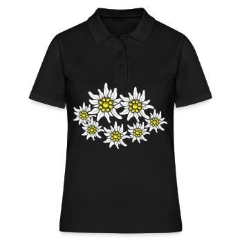 Edelweiss Alpes Alpes-Edelweiss Randonnée - Polo Femme - noir - Devant - Ailine (174cm)