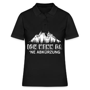 Abréviation de montagne Randonnée Alpes Nature en plein air - Polo Femme - noir - Devant - Ailine (174cm)
