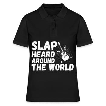Gitarre Rocken Musik Rocker Gitarrist Band Gig - Frauen Polo Shirt - Schwarz - Vorne - Ailine (174cm)