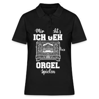 Joue de l’orgue Joueurs d’orgue Organ go - Polo Femme - noir - Devant - Ailine (174cm)
