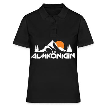 Alm Mountain Hiking Summit Trekking en plein air - Polo Femme - noir - Devant - Ailine (174cm)