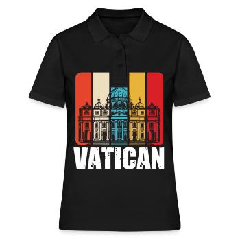 Église du Vatican Italie Rome - Polo Femme - noir - Devant - Ailine (174cm)
