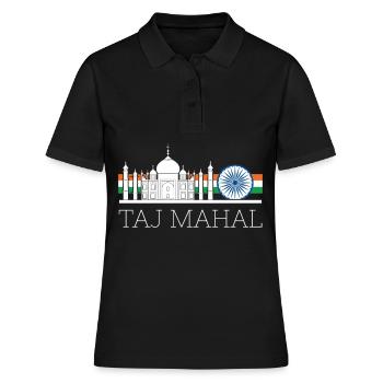 Taj Mahal Tourist Asie Inde - Polo Femme - noir - Devant - Ailine (174cm)