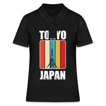Tokyo Japon Tourisme Asie - Polo Femme - noir - Devant - Ailine (174cm)