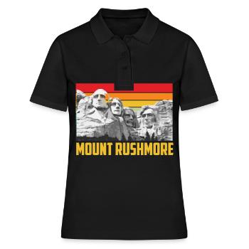 Mount Rushmore South Dakota Lincoln Denkmal - Frauen Polo Shirt - Schwarz - Vorne - Ailine (174cm)