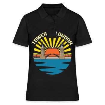 England Thames Tower Bridge Westminster - Women's Polo Shirt - black - Front - Ailine (174cm)