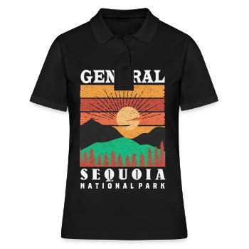 Sequoia Nationalpark Mammutbäume General Nevada So - Frauen Polo Shirt - Schwarz - Vorne - Ailine (174cm)