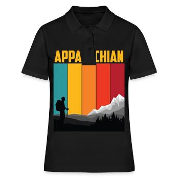 Appalachian Trail Hike Canada Tour Amérique du Nord - Polo Femme - noir - Devant - Ailine (174cm)