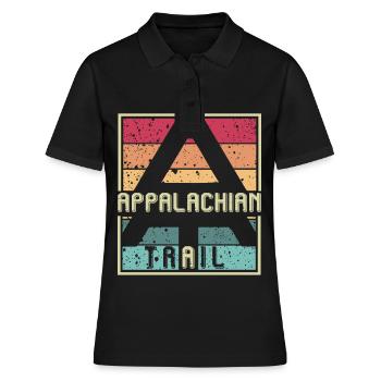Sentier des Appalaches Sentiers de randonnée souvenirs - Polo Femme - noir - Devant - Ailine (174cm)