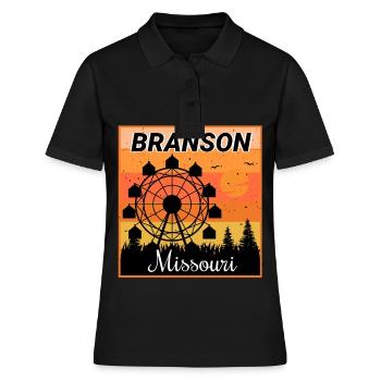 Branson Missouri Grande Roue Vacances Camping Randonnée - Polo Femme - noir - Devant - Ailine (174cm)