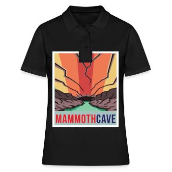 Mammoth Cave Retro National Park Souvenir Kentucky - Polo Femme - noir - Devant - Ailine (174cm)