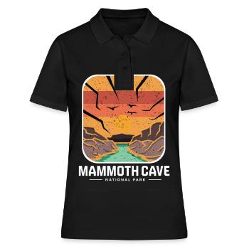 Parc national Mammoth Cave Kentucky Souvenir Höhle - Polo Femme - noir - Devant - Ailine (174cm)