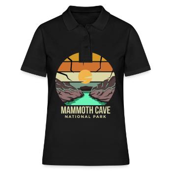 Souvenir Cave Kentucky Mammoth Cave Parc national - Polo Femme - noir - Devant - Ailine (174cm)