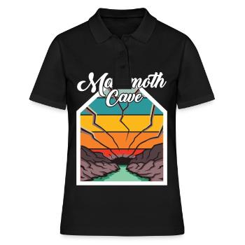 Randonnée dans le parc national de Mammoth Cave Kentucky - Polo Femme - noir - Devant - Ailine (174cm)