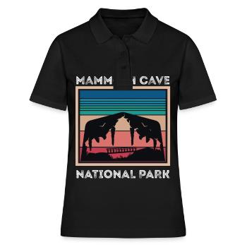Mammoth Cave Souvenir Parc national du Kentucky - Polo Femme - noir - Devant - Ailine (174cm)