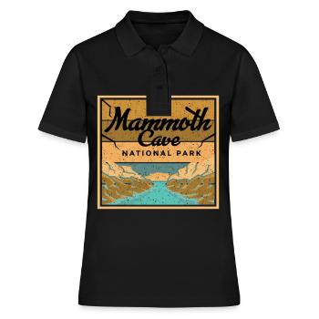 Mammoth Cave Kentucky National Park Souvenir - Polo Femme - noir - Devant - Ailine (174cm)