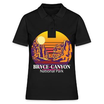 Bryce Canyon Souvenir Parc National Rocks Utah Cam - Polo Femme - noir - Devant - Ailine (174cm)