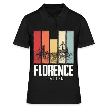 Italie Florence Dôme Toscane Cathédrale Skyline - Polo Femme - noir - Devant - Ailine (174cm)