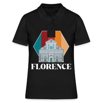 Cathédrale de Florence Toscane Dôme Italien - Polo Femme - noir - Devant - Ailine (174cm)