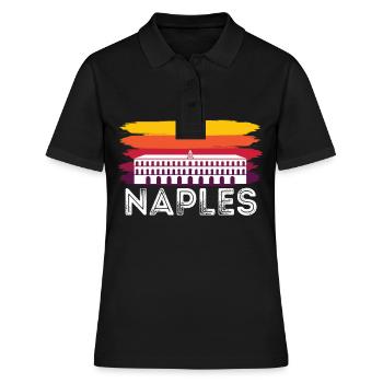 Maison Italienne Naples Rétro Italie Naples - Polo Femme - noir - Devant - Ailine (174cm)