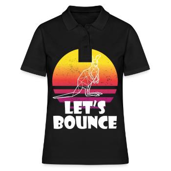 Hüpfen Sie wie Kängurus Australien Beuteltiere Lus - Frauen Polo Shirt - Schwarz - Vorne - Ailine (174cm)