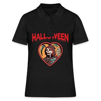 Halloween Faucheuse Faux de l’ange de la faucheuse de la mort - Polo Femme - noir - Devant - Ailine (174cm)