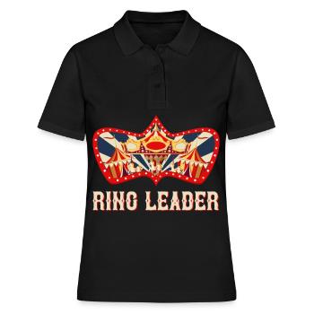 Karneval Manegenführer Zirkus Geburtstag Karneval - Frauen Polo Shirt - Schwarz - Vorne - Ailine (174cm)