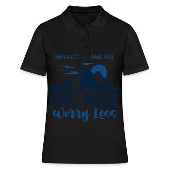 Randonnées Shenandoah National Park Souvenir Virg - Polo Femme - noir - Devant - Ailine (174cm)