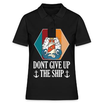 Leuchtturm Light Up My Life Anker Meer Ozean Kapit - Frauen Polo Shirt - Schwarz - Vorne - Ailine (174cm)