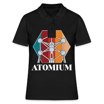 Atomium Atomic nucleus Brüssel Wissenschaft für Ph - Frauen Polo Shirt - Schwarz - Vorne - Ailine (174cm)