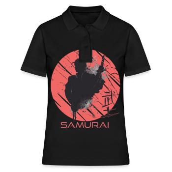 Samurai Art Japonais Bloodstain Japonais Kri - Polo Femme - noir - Devant - Ailine (174cm)