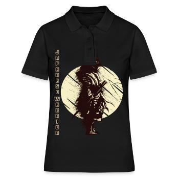 Guerrier Japonais Samouraï Art Japonais Katan - Polo Femme - noir - Devant - Ailine (174cm)