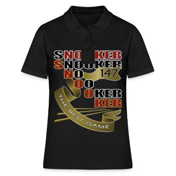 Snooker, Snooker Masters, Billard, Billard Masters - Frauen Polo Shirt - Schwarz - Vorne - Ailine (174cm)