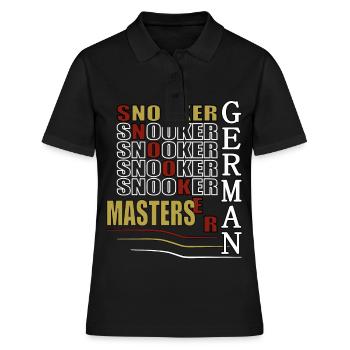 Snooker, Billiards, Pool Billiards, Bowling Billiards - Women's Polo Shirt - black - Front - Ailine (174cm)