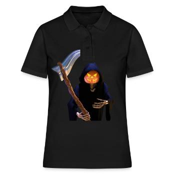 La Faucheuse pour Halloween - Polo Femme - noir - Devant - Ailine (174cm)