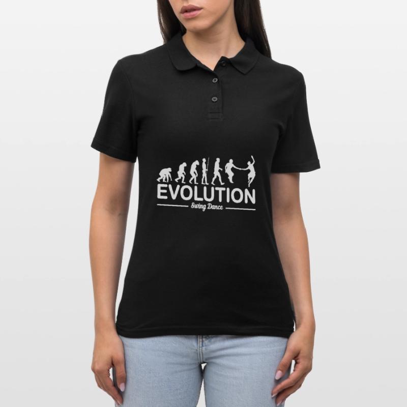 Swing danse danse évolution cadeau couples danseurs Polo Femme